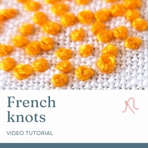 Tutoriel vidéo de broderie sur les nœuds français