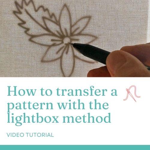 Comment transférer un motif avec la méthode de la boîte à lumière - tutoriel vidéo