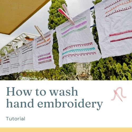 Comment laver une broderie à la main