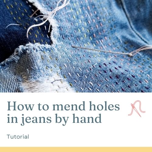 Comment réparer des trous dans un jean à la main tutoriel