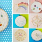 Modèles de broderie pour débutants. 15 space-inspired colorful modern hand embroidery designs to decorate your home and clothes