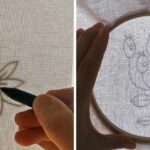Comment transférer des motifs de broderie à la main – méthode Lightbox simple et peu coûteuse