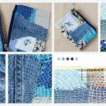 Pochette à fermeture éclair brodée à la main à partir de chutes de tissu. Tutoriel de bricolage