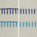 Différences entre les points de couverture et les points de boutonnière