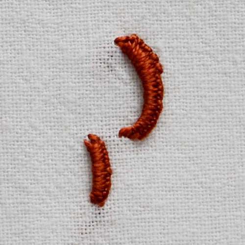 Boutonnière point de barre