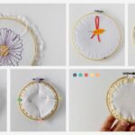 Comment recouvrir le cercle de broderie de feutre ou de carton