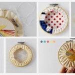Comment finir le cercle de broderie pour l’accrochage mural avec des points courants