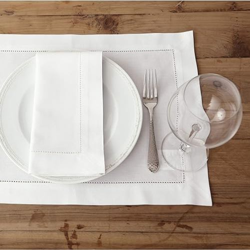 Serviettes de table en coton et lin sur Amazon