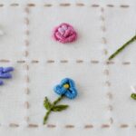 Six fleurs en point de lingot