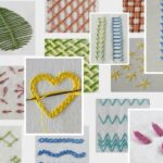 Points de broderie à la main, groupes de points et familles de points