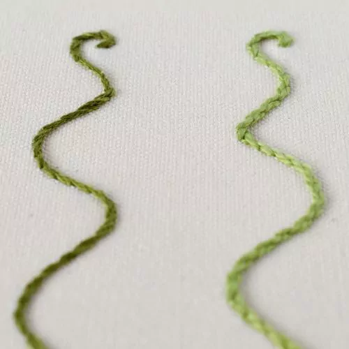 Broderie au point de tige petite image