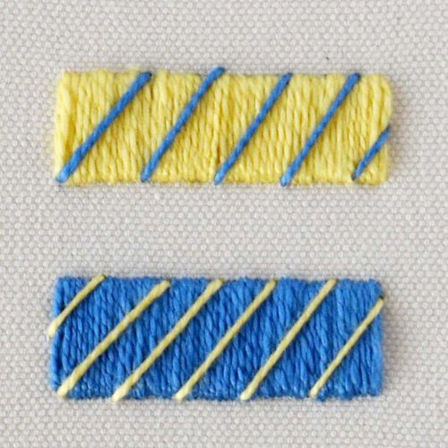 Point de satin fouetté