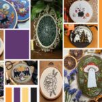 Motifs de broderie à la main d’Halloween