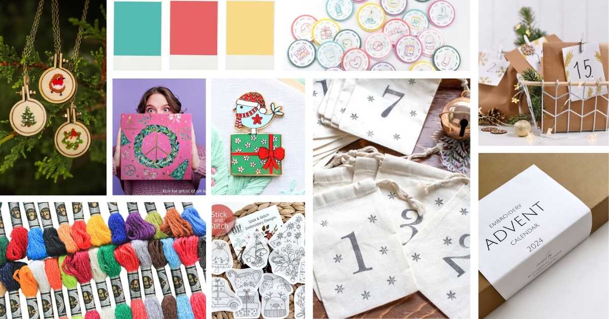 Calendrier de l’Avent Broderie - Cadeau de Noël pour les brodeuses