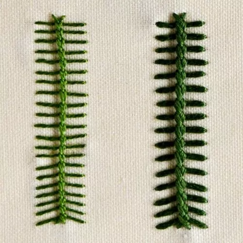 Broderie au point Vandyke