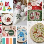 Motifs de broderie de Noël tendance et idées de décoration de Noël pour 2024