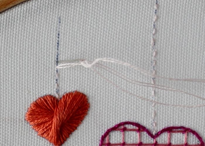 Running stitch strings