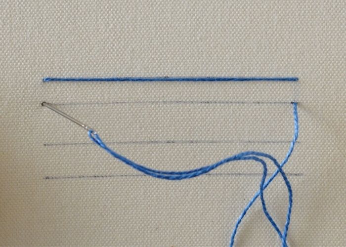 Sinhalese Chain Stitch Step 2