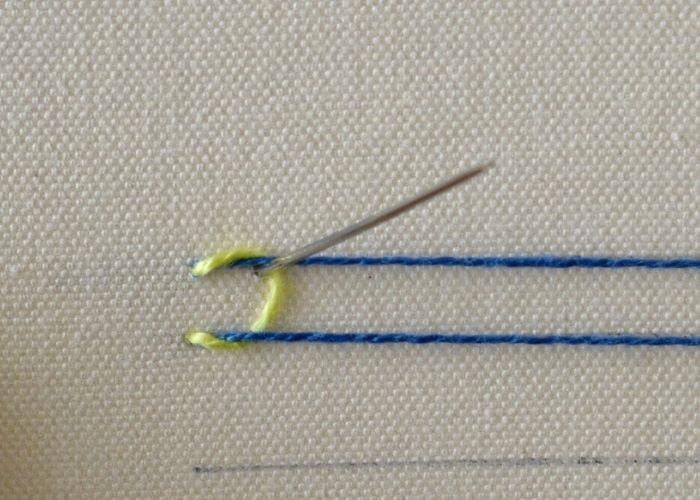 Sinhalese Chain Stitch Step 5