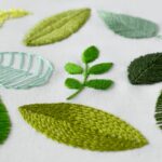 9 façons de broder des feuilles : Patron PDF gratuit + Tutoriel de broderie à la main étape par étape.