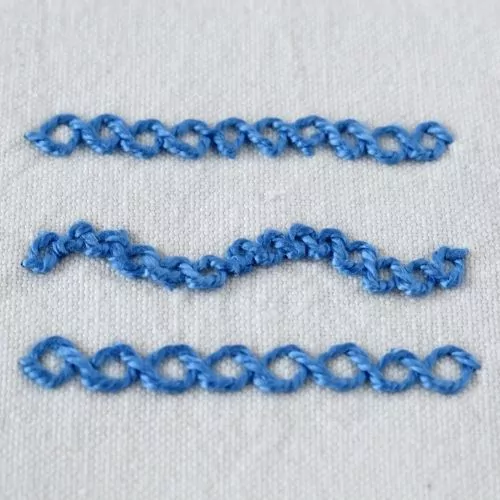 Knotted Chain Stitch Small