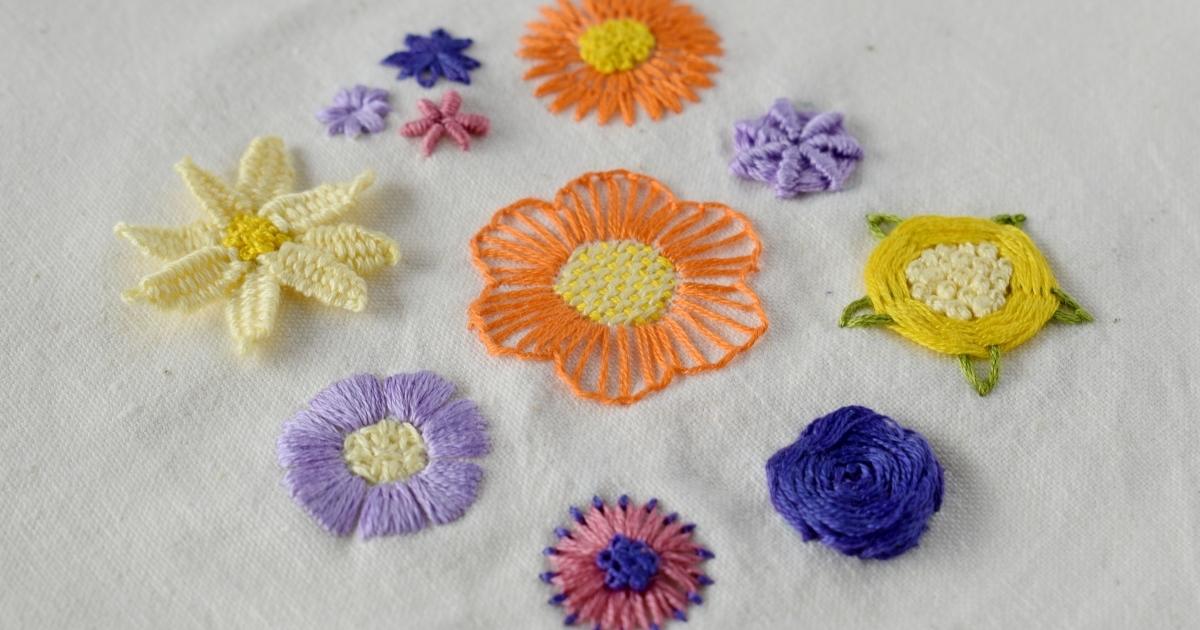 Tutoriel de broderie de fleurs pour débutants image principale