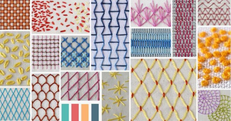 Points de remplissage ouverts pour des remplissages légers et aériens en broderie manuelle moderne image de couverture.