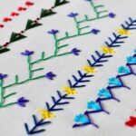 Cinq motifs simples de broderie de bordure pour les débutantes absolues : Points de base pour les bordures décoratives