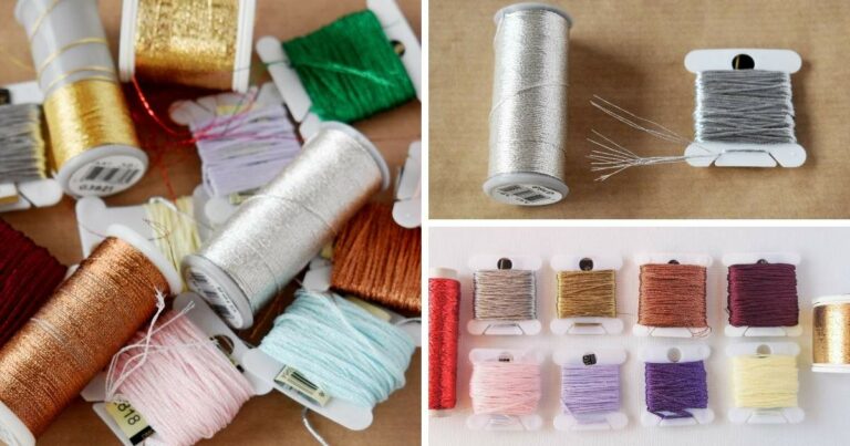 Broderie à la main avec du fil métallique image de couverture