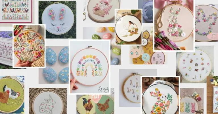 Motifs de broderie pour Pâques : Motifs et kits de broderie à la main pour inspirer tous les niveaux de compétence image de couverture